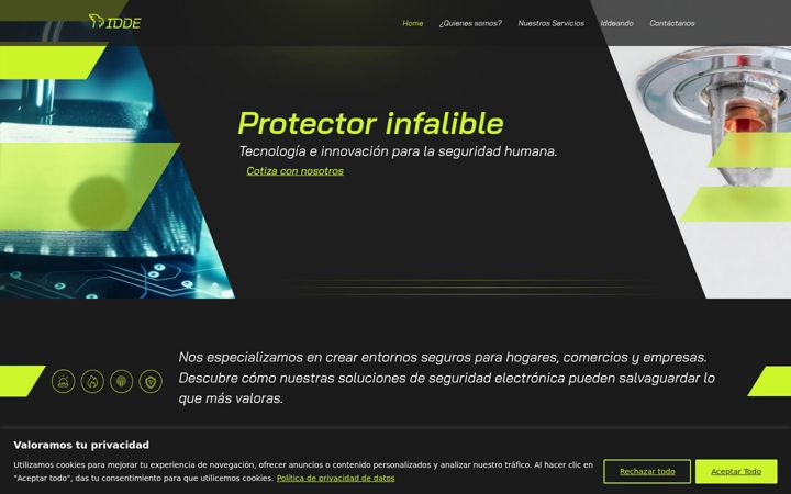 Screenshot of idde.com.co