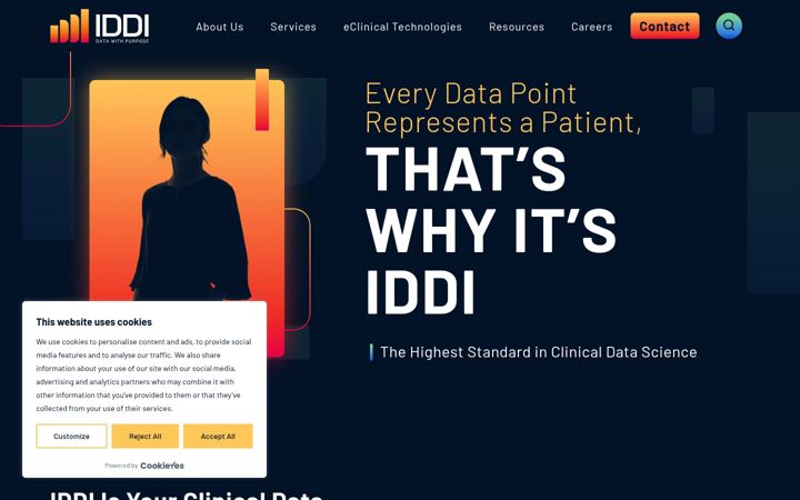 Screenshot of iddi.com