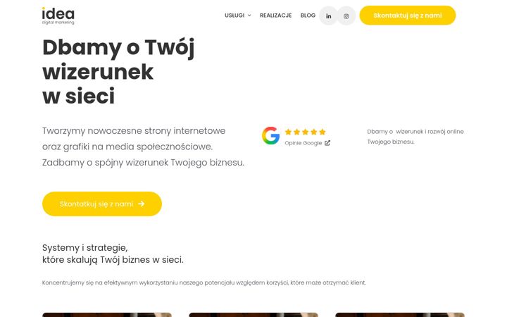 Screenshot of idea-marketing.pl