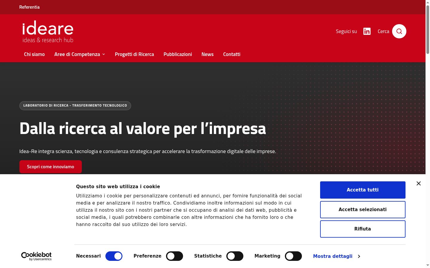 Screenshot tal-banner tal-kunsens muri qabel kwalunkwe interazzjoni