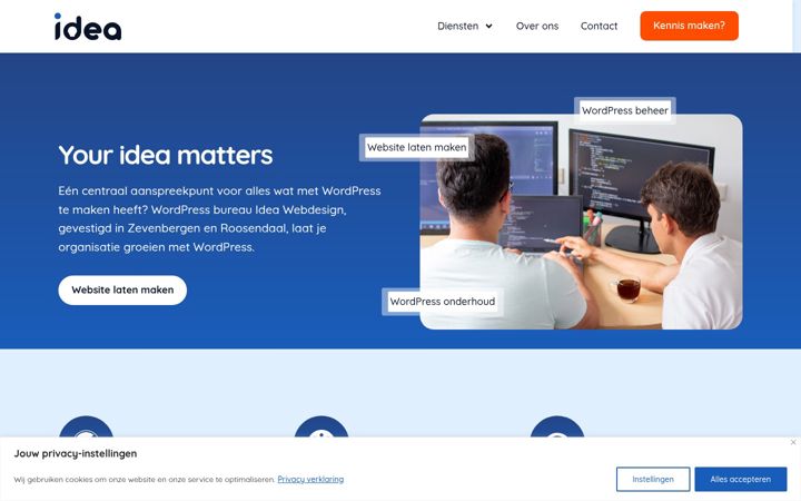 Screenshot of idea.nl