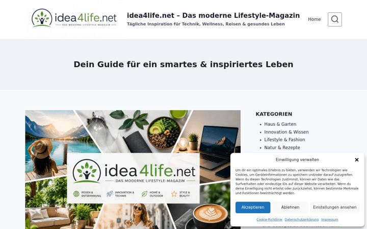 Screenshot of idea4life.net