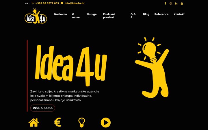 Screenshot of idea4u.hr