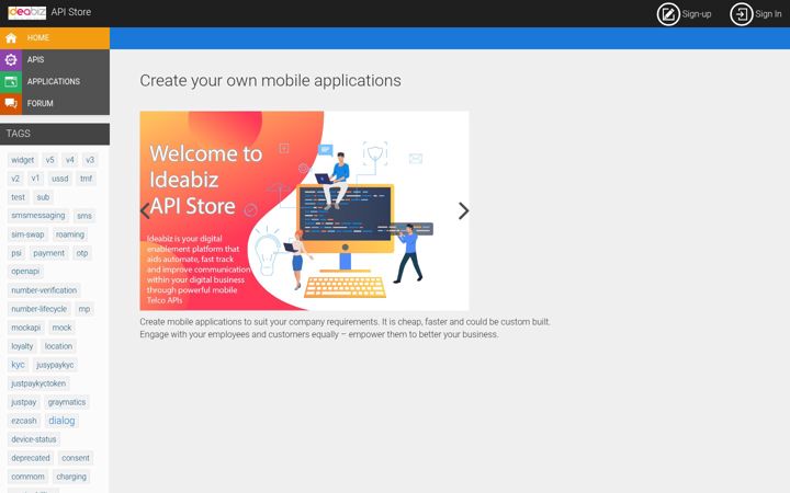 Screenshot of ideabiz.lk