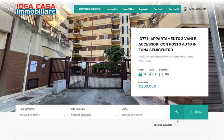 Screenshot of ideacasa-immobiliare.it