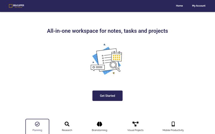 Screenshot of ideaclipper.com