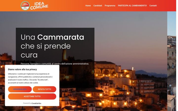 Screenshot of ideacomunecammarata.it