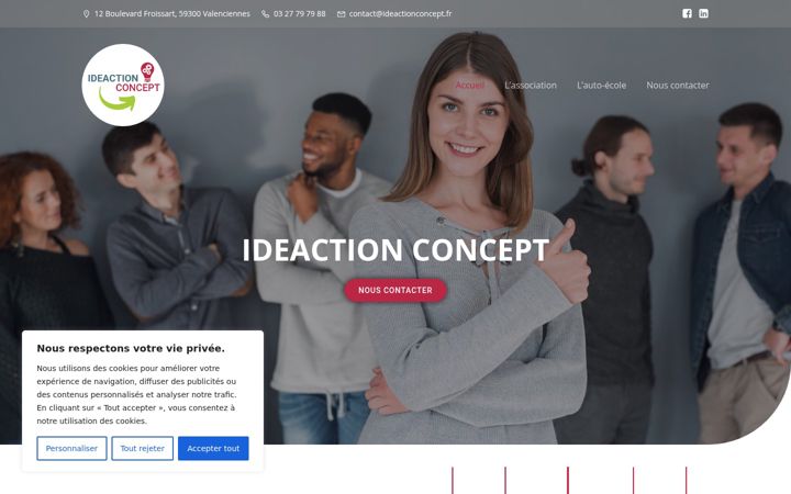Screenshot of ideactionconcept.fr