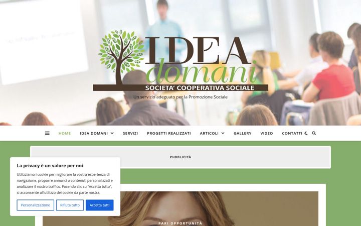 Screenshot of ideadomani.altervista.org