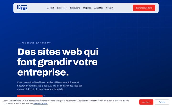 Screenshot of ideae.fr