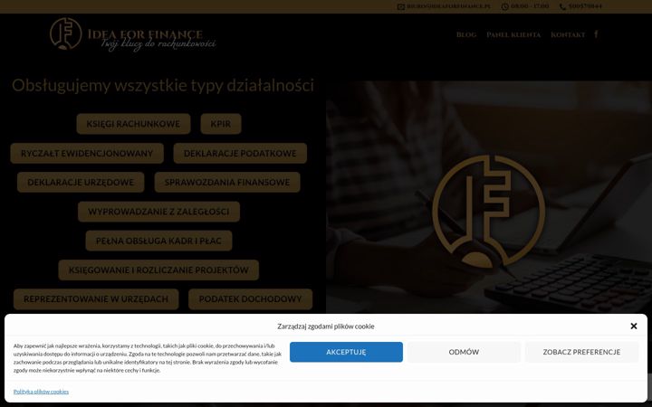 Screenshot of ideaforfinance.pl