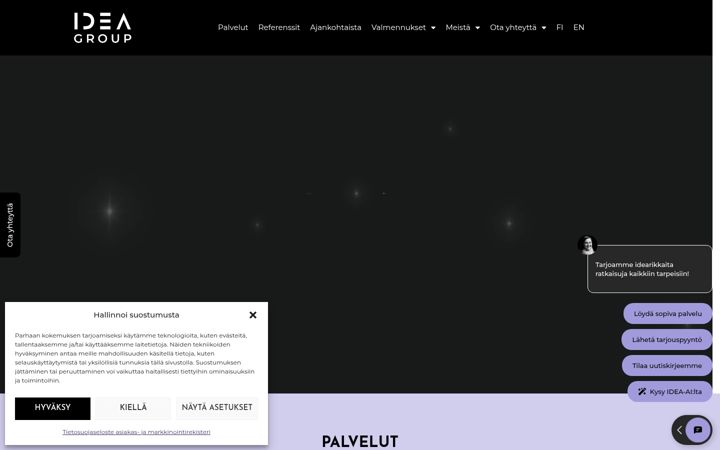 Screenshot of ideagroup.fi