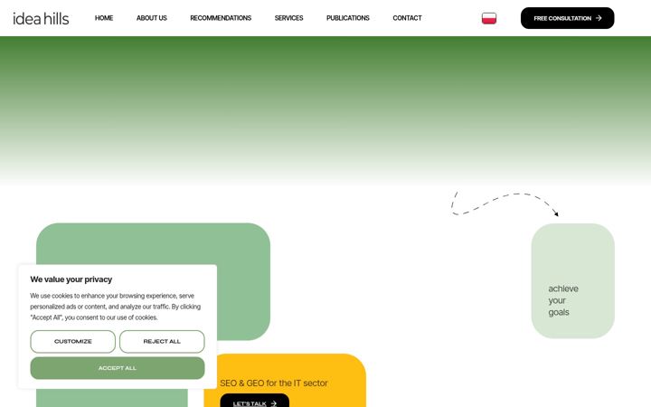 Képernyőkép: ideahills.com