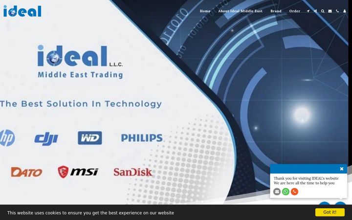 Screenshot of ideal-ae.com