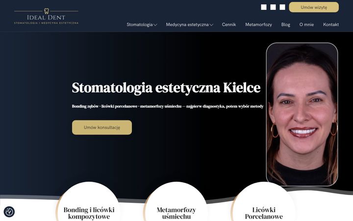 Screenshot of ideal-dent.com.pl