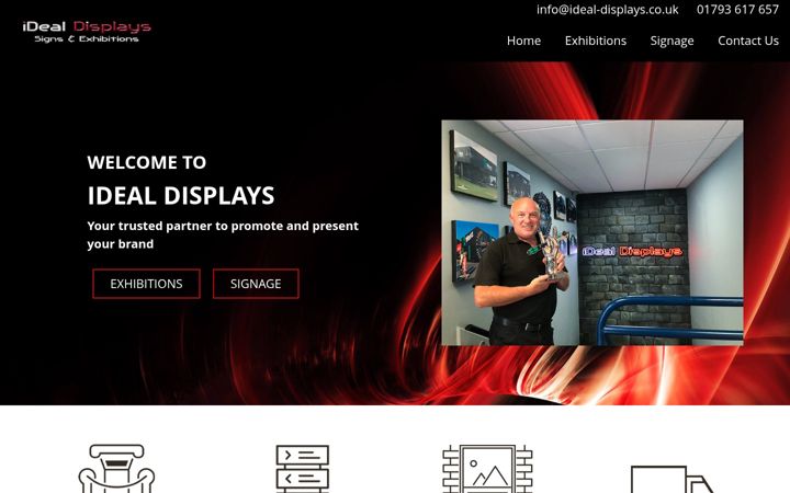 Screenshot of ideal-displays.co.uk