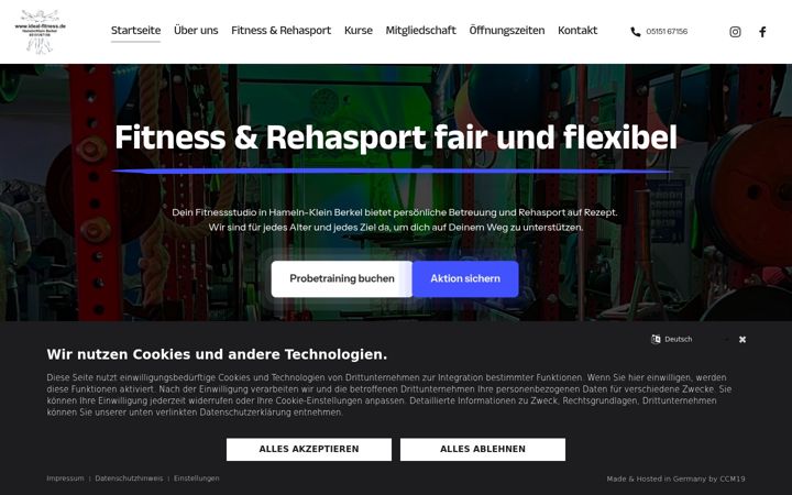 Screenshot of ideal-fitness.de