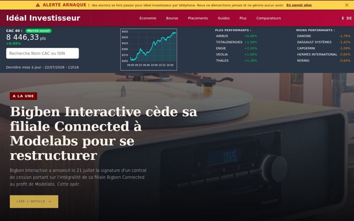 Screenshot of ideal-investisseur.fr