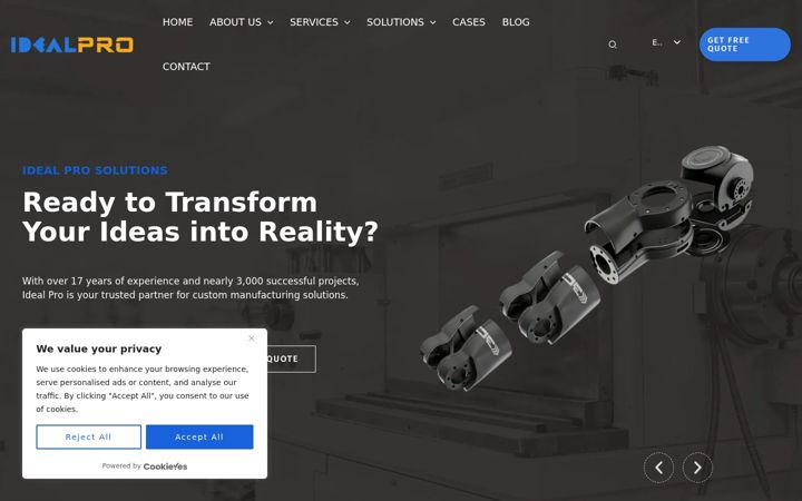 Screenshot of ideal-pro.com