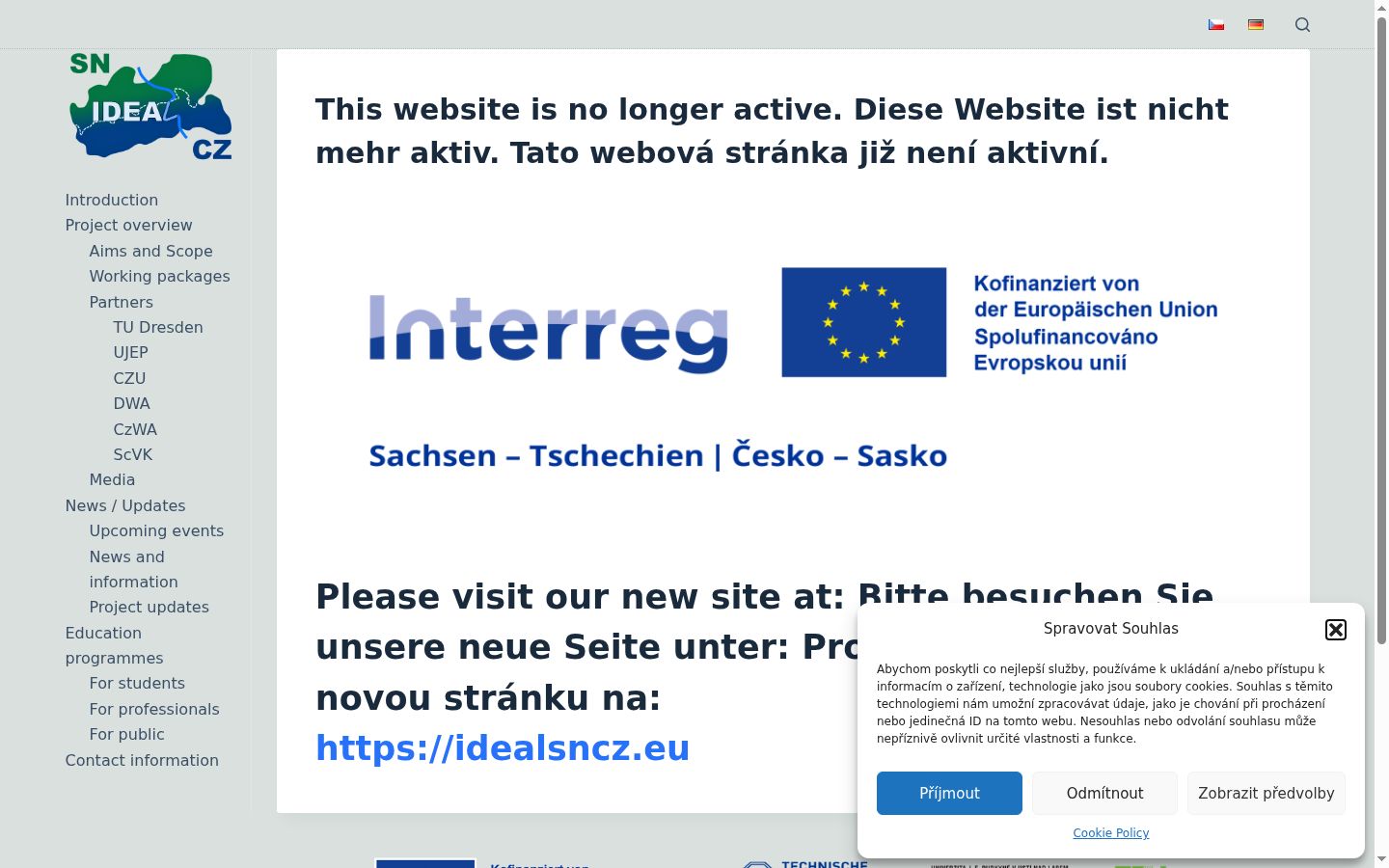 Snímka obrazovky banera súhlasu zobrazeného pred akoukoľvek interakciou