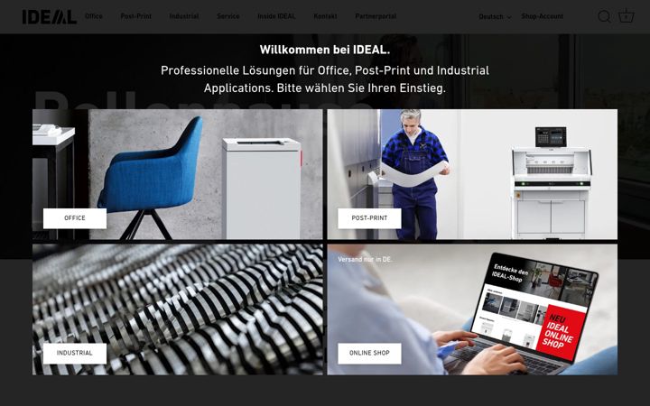 Screenshot of ideal.de