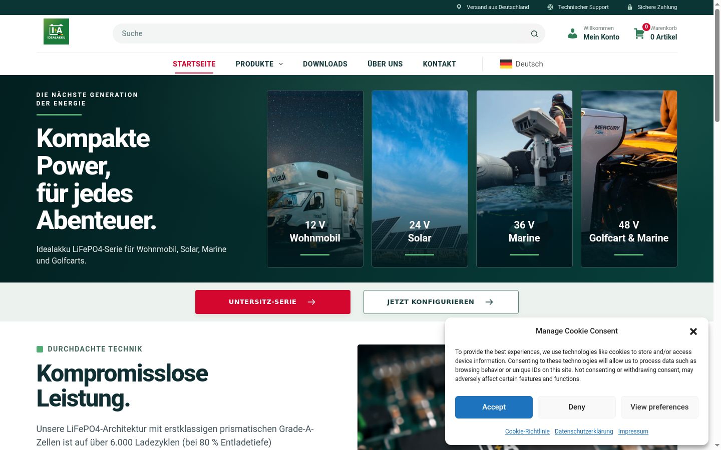 Sutikimo reklamjuostės, rodytos prieš bet kokią sąveiką, ekrano kopija