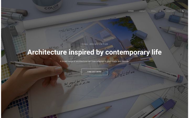 Screenshot of idealarchitektur.ch