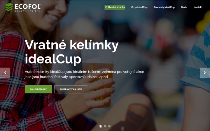 Screenshot of idealcup.cz