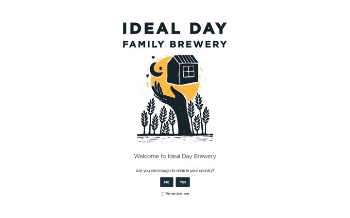 Screenshot van idealdaybrewery.com