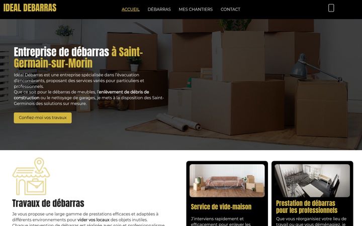 Screenshot of idealdebarras.fr