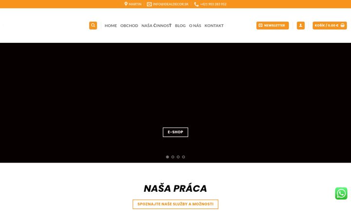 Screenshot of idealdecor.sk