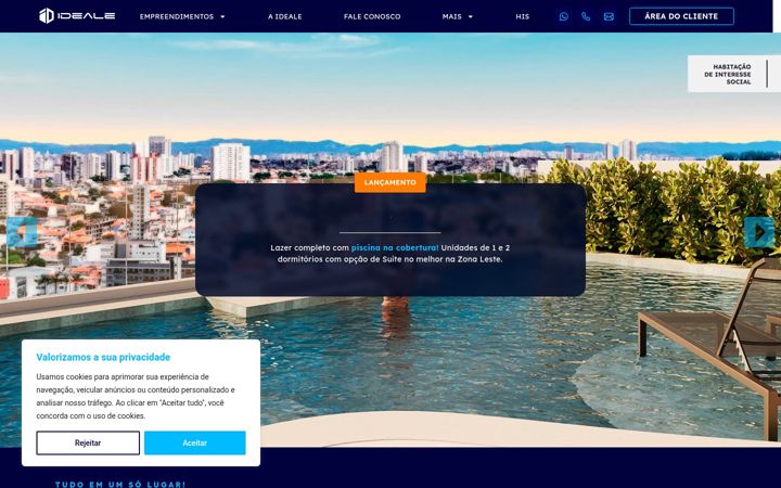 Screenshot of idealeempreendimentos.com.br