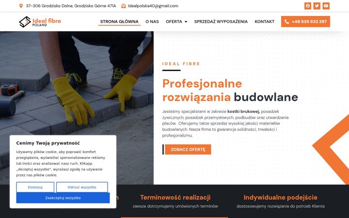 Screenshot of idealfibre.pl