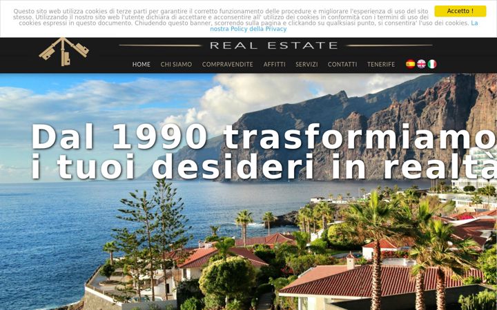 Screenshot of idealhomestenerife.eu