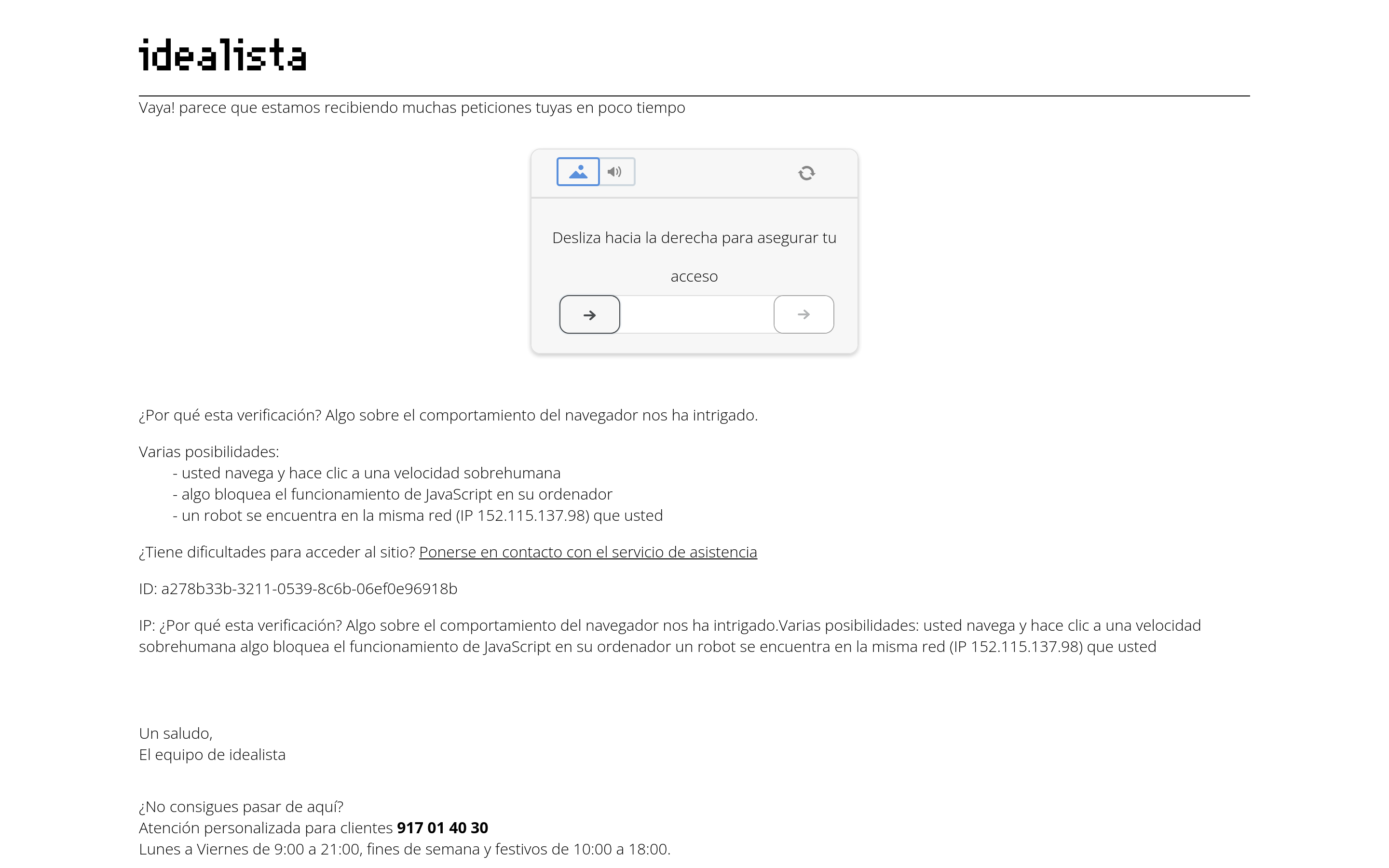 Screenshot of idealista.com