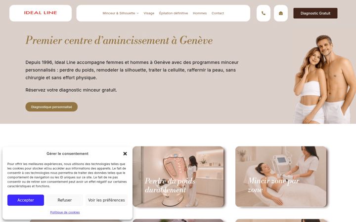 Screenshot of ideallinegeneve.ch