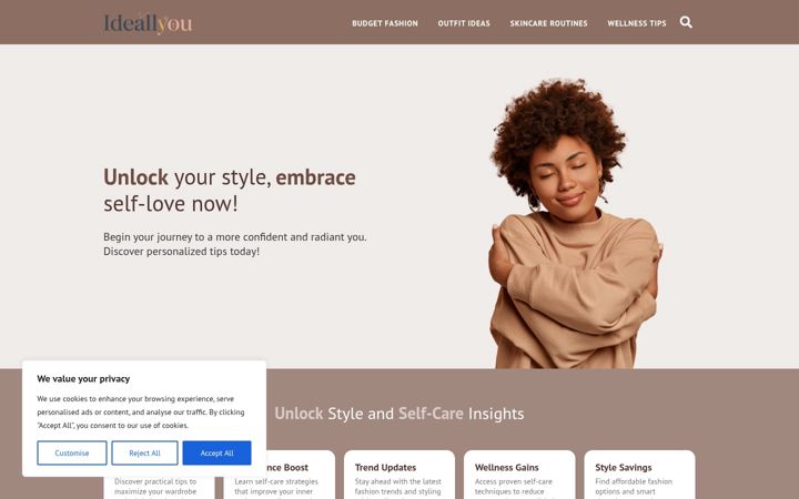 Képernyőkép: ideallyou.com