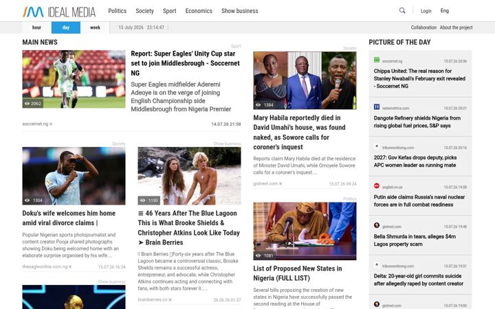 Captura de pantalla de idealmedia.io