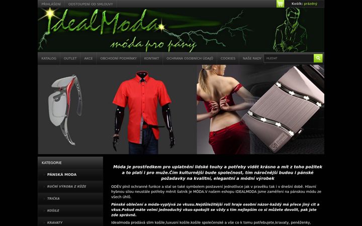 Screenshot of idealmoda.cz