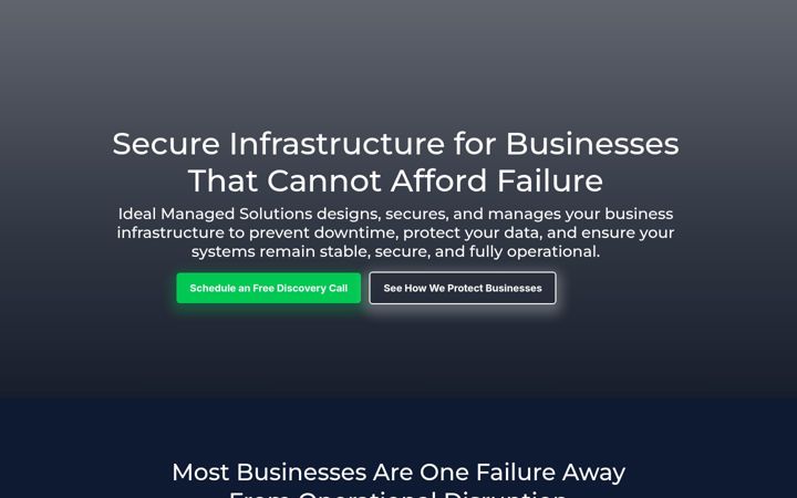 Screenshot of idealmsp.com