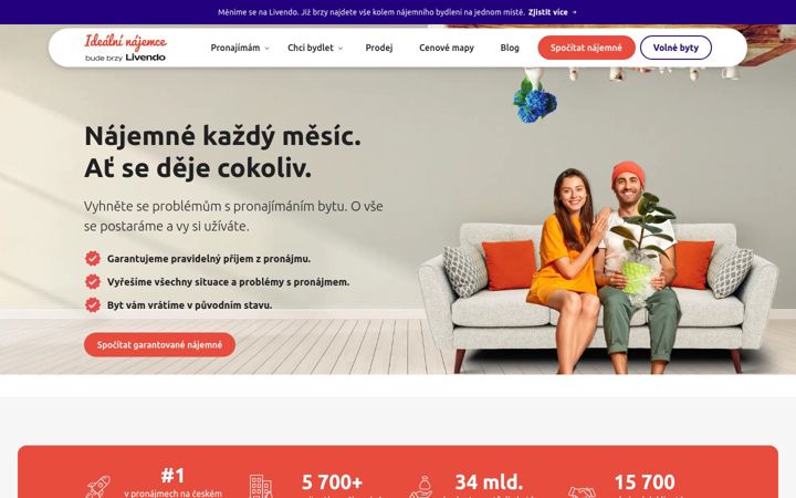 Screenshot of idealninajemce.cz