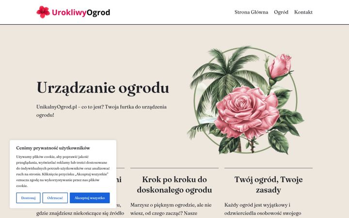 Screenshot of idealnyogrod.pl