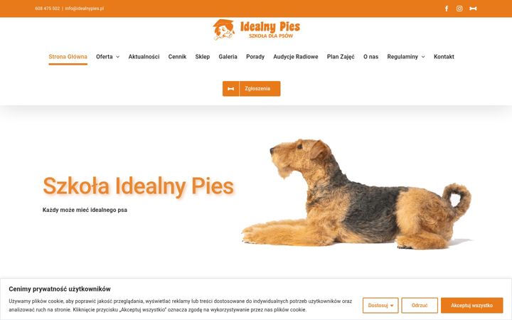 Screenshot of idealnypies.pl