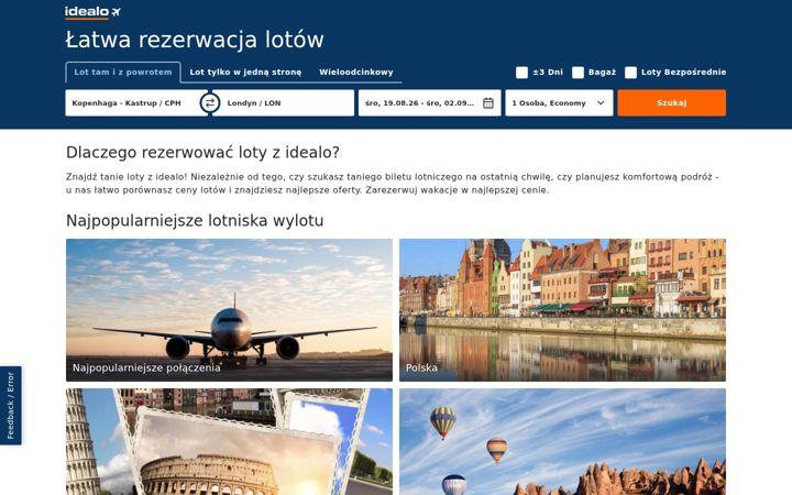 Screenshot of idealo.pl