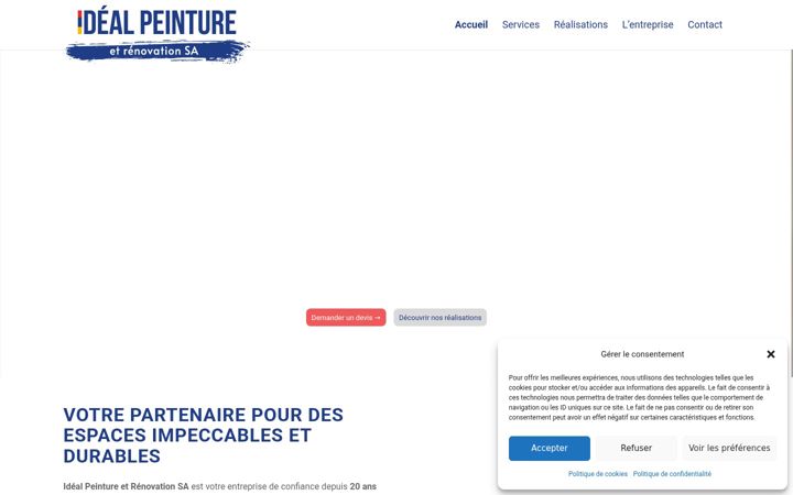 Screenshot of idealpeinture.ch