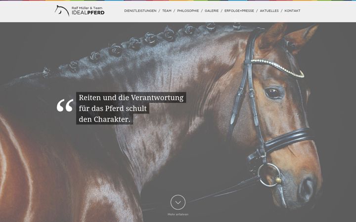 Screenshot of idealpferd.com