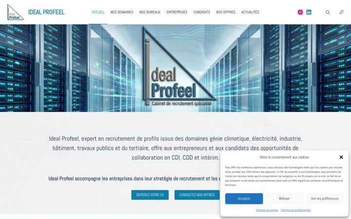 Screenshot of idealprofeel.fr