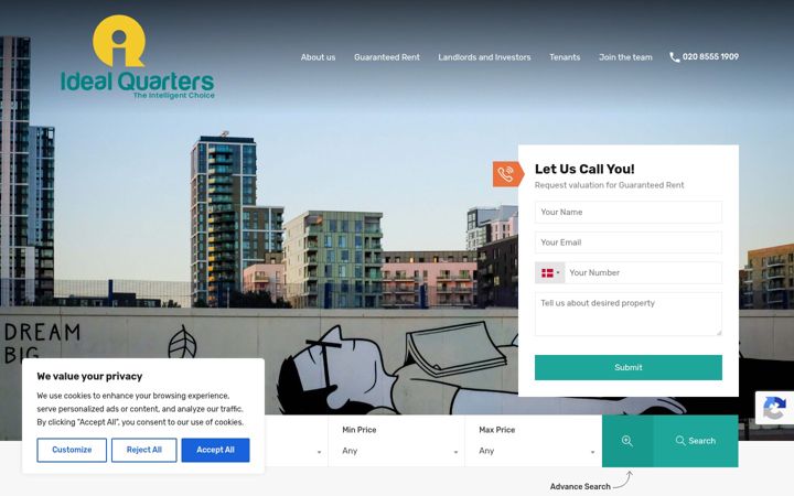 Képernyőkép: idealquarters.com