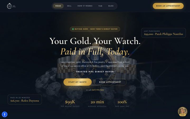 Screenshot of idealrefiners.com