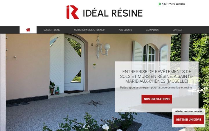 Screenshot of idealresine-est.com
